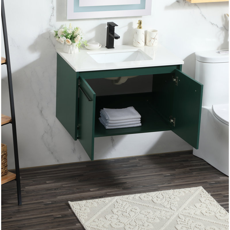 Ensemble de meuble-lavabo simple 30 po Penn, Vert