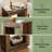 Wood Sofa Table,Square End Table,Rustic Side Table