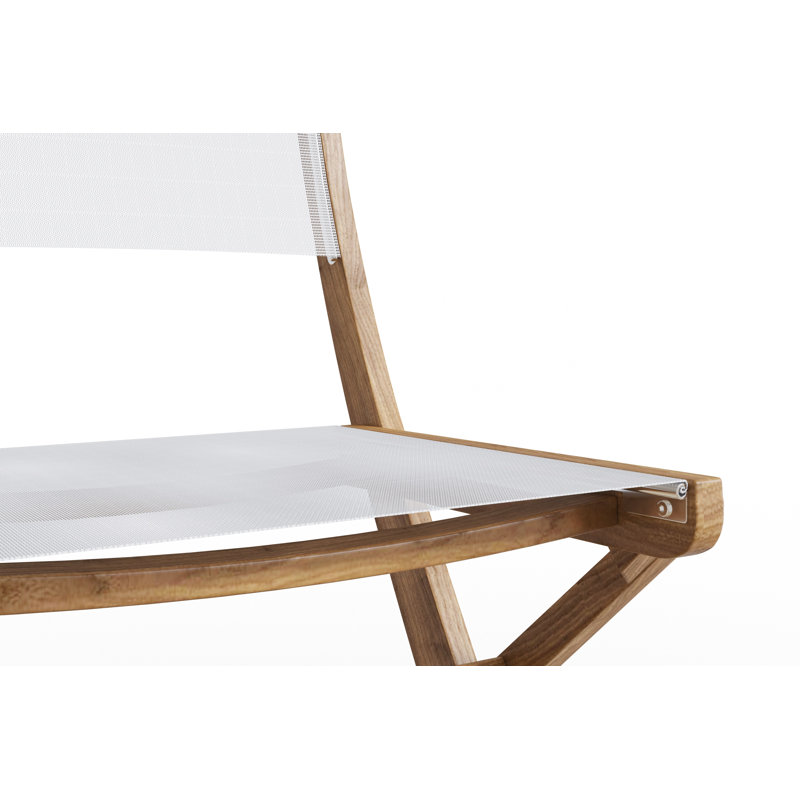 Ensemble bistro 3 pièces avec table pliante et chaises Flener, Blanc