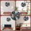 Horloge murale miroir