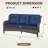 Magline 72.83'' Wicker Outdoor Patio Sofa-632576857