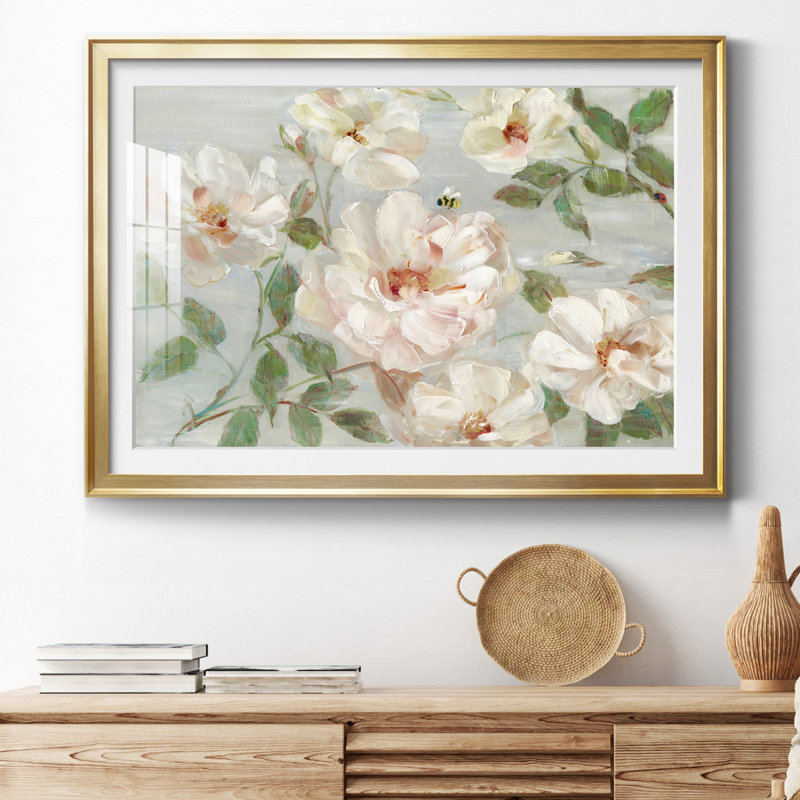 Summer Serenade - peinture encadrée, H 30,5 po x l 42,5 po x P 1,5 po, Papier avec cadre doré