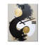 New Gold Balance X - Horloge murale peinture abstraite-99634119