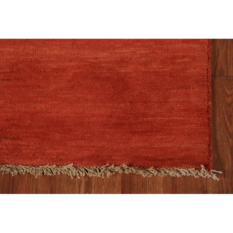 Tapis décoratif orange orange Gabbeh 3 x 4