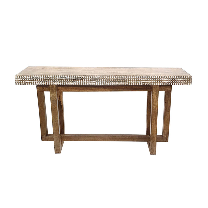 Console en bois massif 55 po Dijank