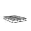 Structure de lit Dothan avec tête et pied de lit luxueux - Structure en métal de haute qualité thermolaquée noire-1399447859