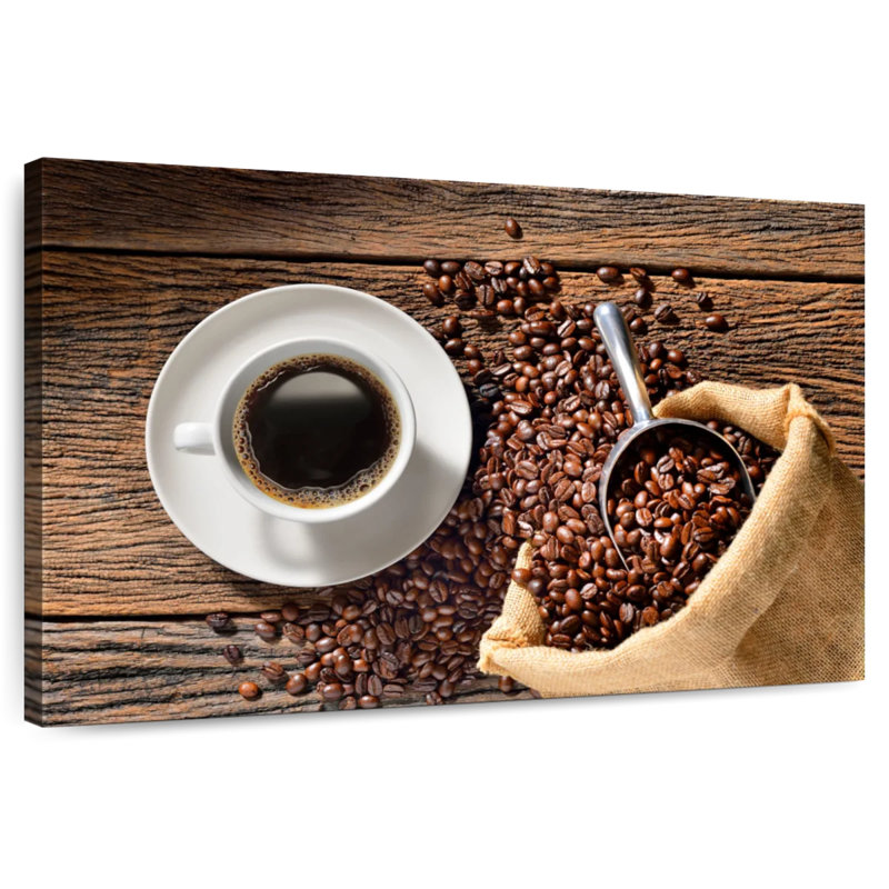 Yarlin Coffee Cup And Beans, 34" H x 51" W