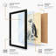 Penguin with Blossoms Japandi - Framed Print-1720645526-1720645529