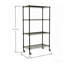 Étagères grillagées robustes à 4 niveaux réglables - supports de rangement en métal résistant à la rouille pour la cuisine, le garage, la salle de bain et le garde-manger (P 35,43 po x l 17,72 po x H 66,54 po)-129860091