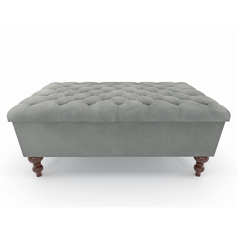 Rannie Velvet Upholstered Storage Bench, 42cm H x 120cm W x 40cm D