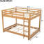 Bois, grand lit, lits superposés, construction, pin, peu encombrant, finitions en bois de la taille des chambres compactes, solide et économe pour caserne