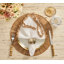 Shell Edge Napkin in White/Natural