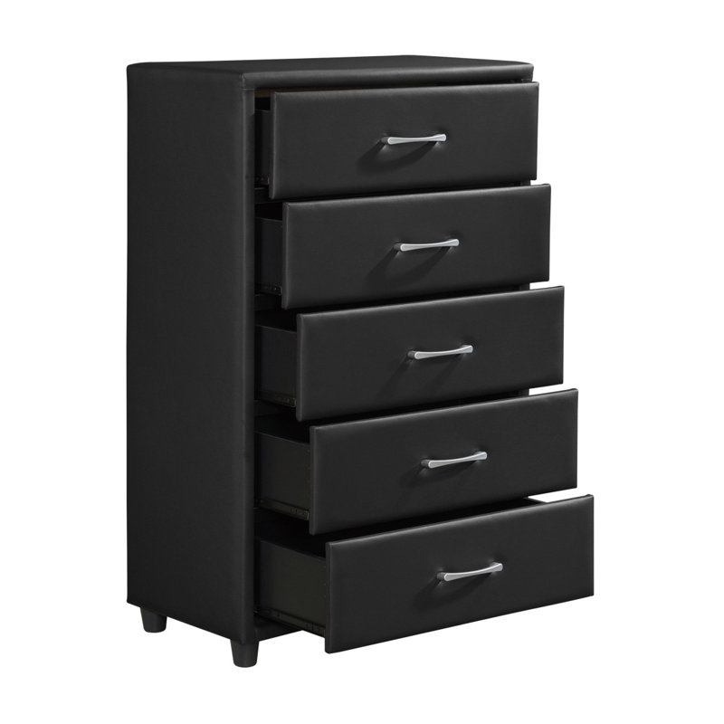 Contemporain durable en similicuir recouvrant une commode à tiroirs 1Pc