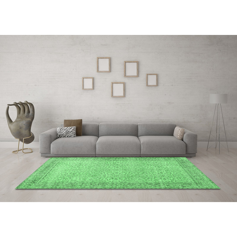 Washable Oriental Indoor Rug, Square 5'