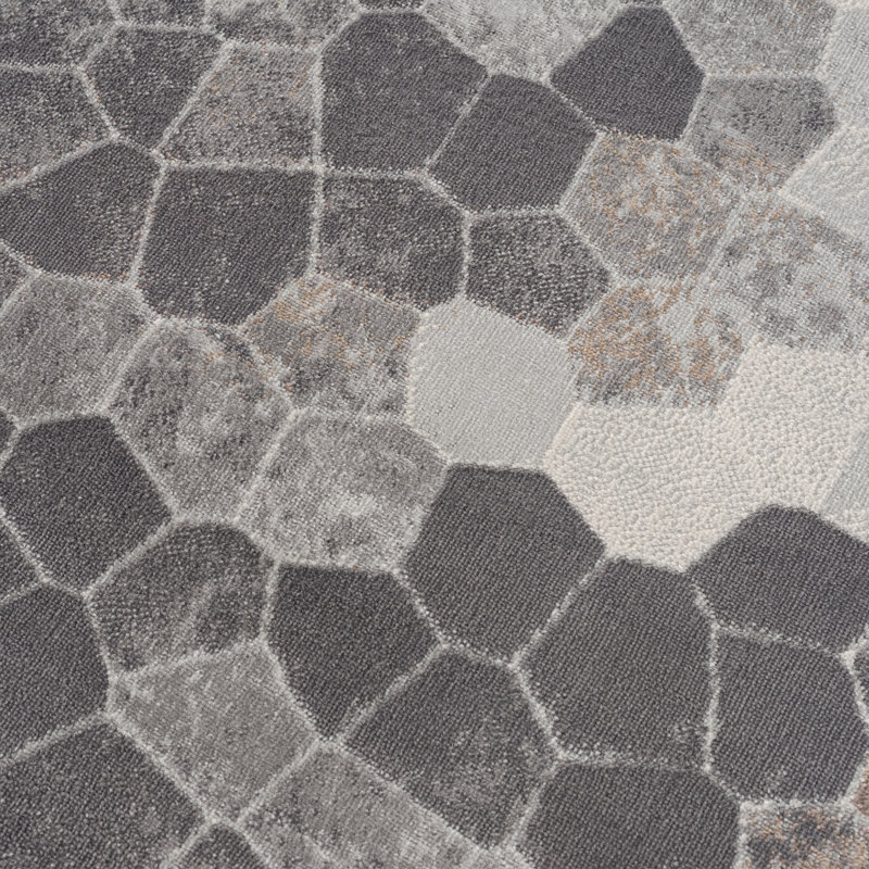 Langner Geometric Beige Area Rug, Runner 2' x 10'