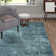 Shine Solid Colour Hand Woven Hand Loomed Teal Area Rug