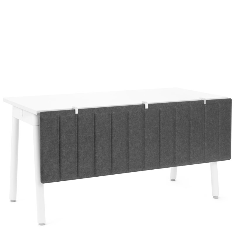 Panneau de modestie moulé pivotant, 17,5 po, 57", Gris foncé