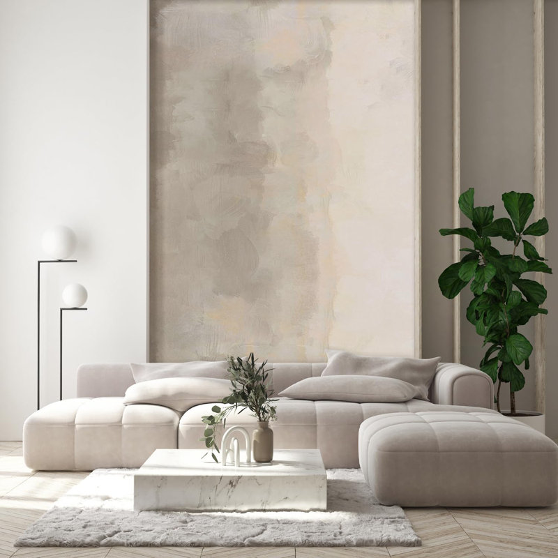 Grunge Abstract Stroke Peel & Stick Abstract Border, 108" L x 48" W