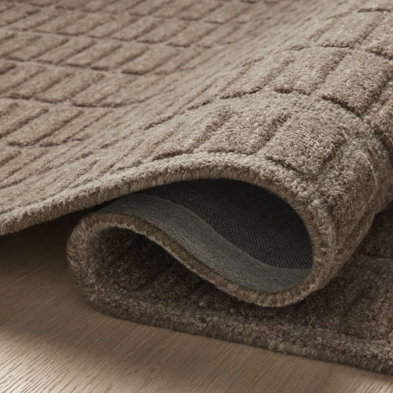 Chris Loves Julia x Loloi Bradley Cocoa / Cocoa Area Rug, Square 1'6"