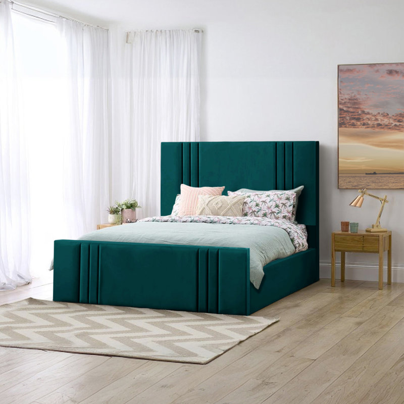 Mishayla Storage Bed, 135 x 190 cm, Mallard
