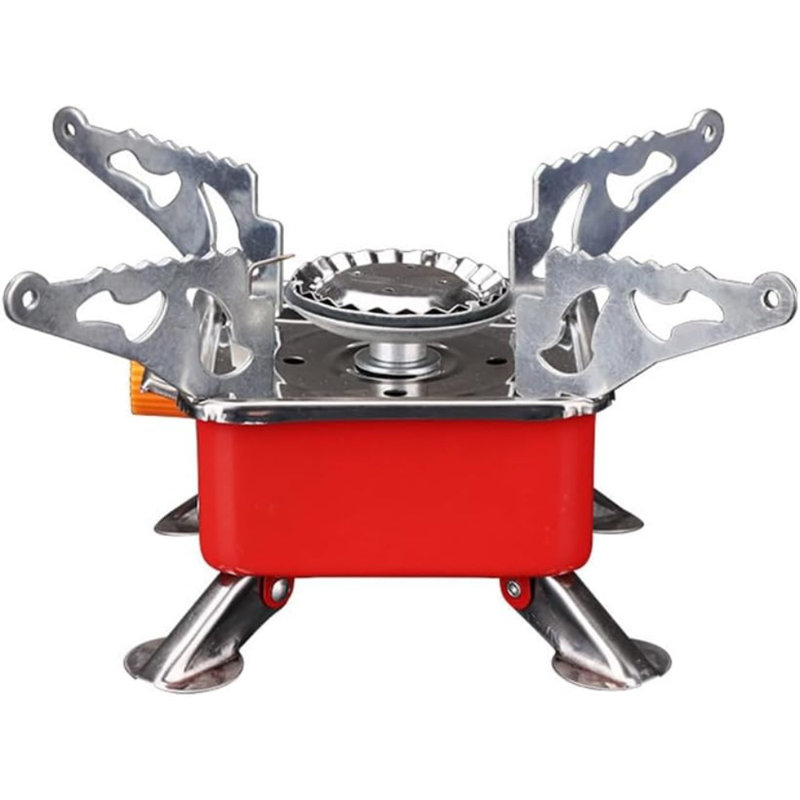 Mini réchaud de camping avec réchaud à gaz et batterie de cuisine pour barbecue