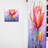 Rodina Purple Tulip Liquid Drip Dream - Traditional Velvet Curtain - Room Darkening - 1 Panel-1171590072