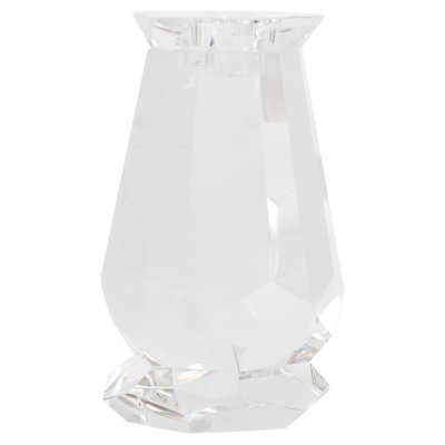 Bougeoir de table en cristal à facettes