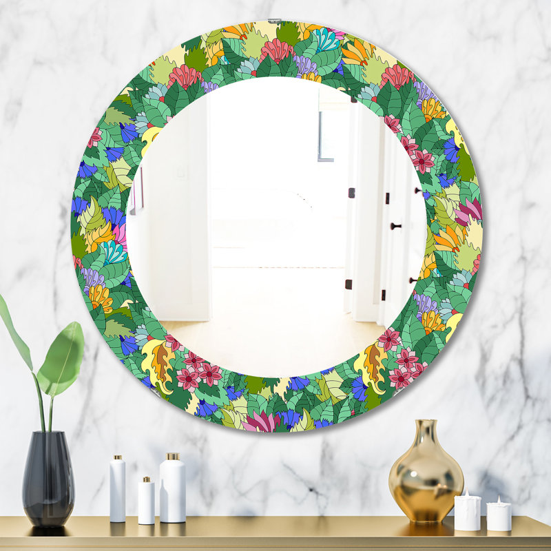 Miroir d'appoint Tropical Mood Foliage 1, H 31,5 po x l 23,7 po