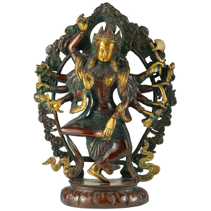 Figurine Shanda Taandava, Rouge / or