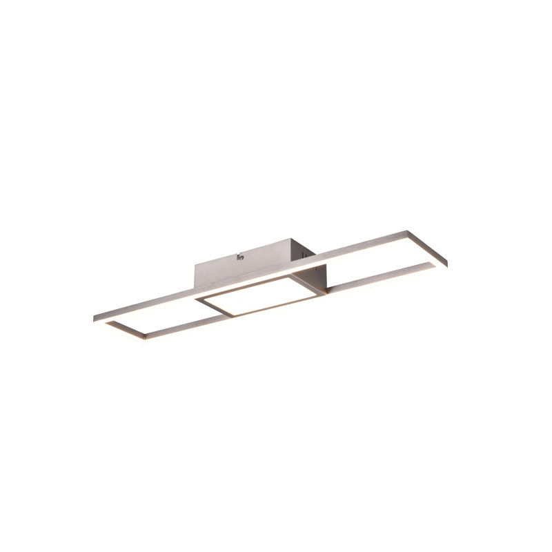Ackler 1-Light 60cm LED Flush Mount, Matt Nickel