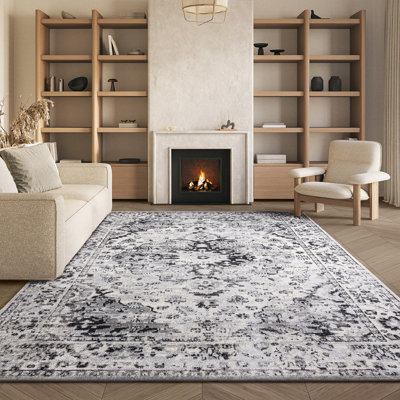Tapis oriental en jute Madison