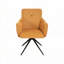Ensemble de 2 chaises de bureau rembourrées pivotantes-1399643167