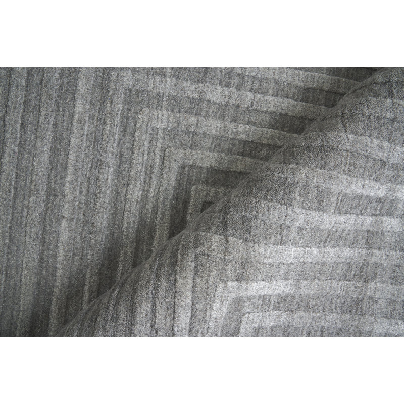 Castelli Geometric Area Rug in Light Silver, Gray, Rectangle 12' x 15'