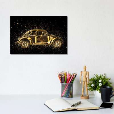 Golden - Classic VW by Philippe Hugonnard - Wrapped Canvas Print