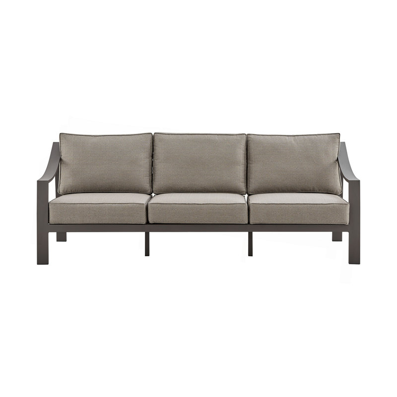 Umbriax Aluminum Outdoor Sofa In Brown