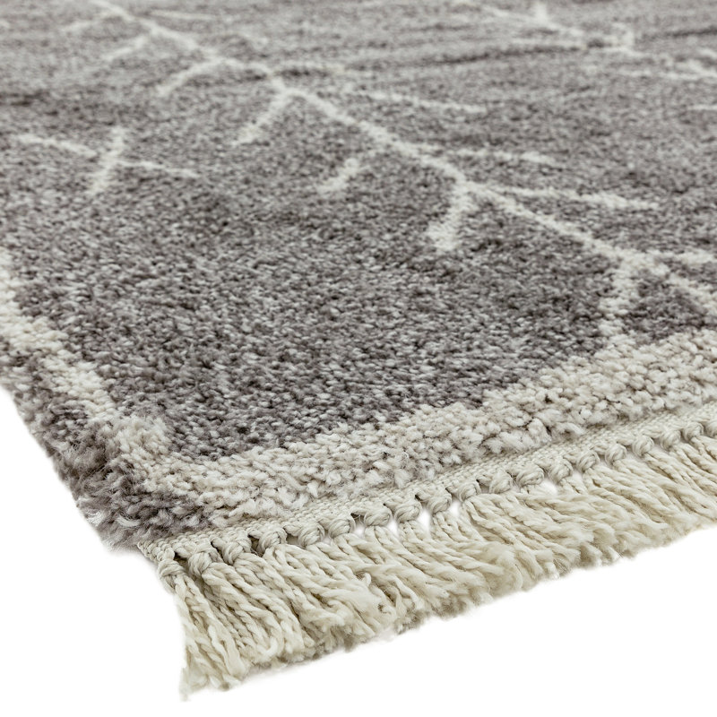 Pickerel Machine Woven Grey Indoor Rug, Rectangle 200 x 290cm