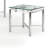Delara Glass Top End Table