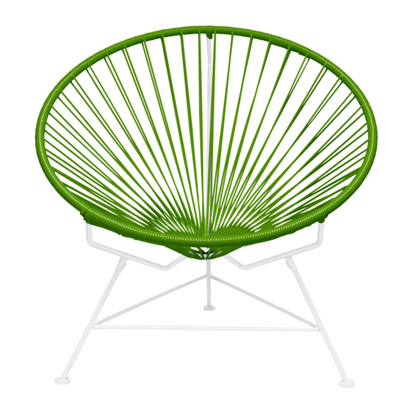 Innit Indoor Handmade Lounge Chair, Cactus/White