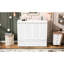 Lit double pleine grandeur avec prise et grande armoire avec tiroir de rangement compact-2088507926-2088507925