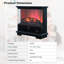 Yvonnette 27'' W Electric Fireplace with 4780 BTU-172292490