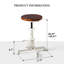 Tabouret pivotant en bois massif Jaitun-657797755
