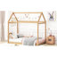Lit simple en bois