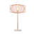 Rose Gold Modern Glam Metal Table Lamp, 28 Inch - 18" x 18" x 28"