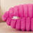 Faux Fur Lines Striped Faux Fur Reversible Throw Pillow-928028140
