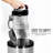 OVENTE Bagless Canister Vacuum Cleaner with Powerful Multi-Surface Suction, Telescoping Wand and Automatic Cord Rewind, Lightweight Corded Cleaning Machine with Sofa/Pet Brush Included, Black ST2010