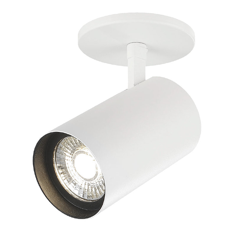 charlie LED Flushmount - 30W, 3000K, 5.63" H x 6.03" W x 3.54" D, White
