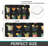 Vintage Cocktail Pattern 2 Pcs Home Decor Kitchen Mats Black