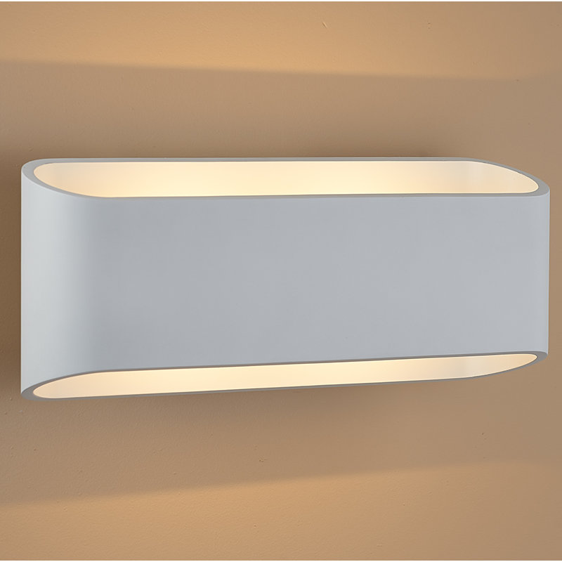 Plafonnier encastré 2 lumières DEL Eclipse, Blanc