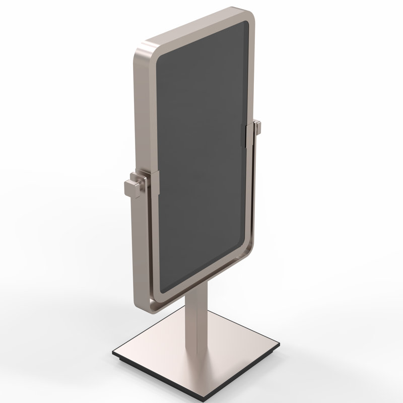 Miroir grossissant, Nickel brossé