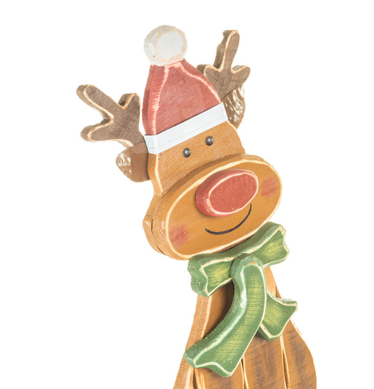 Brun fait à la main Rudolph